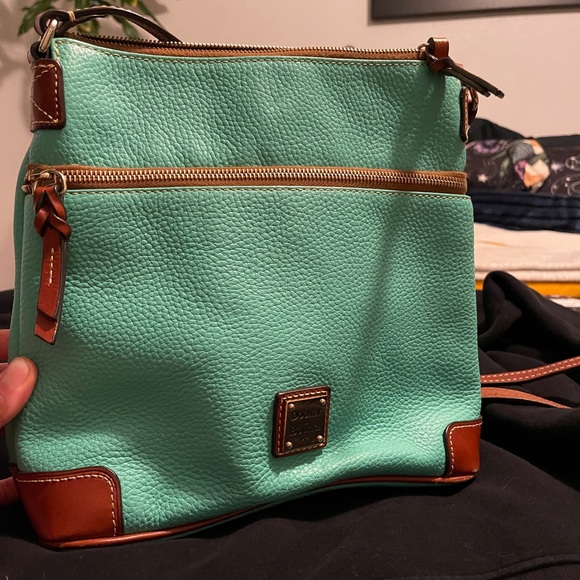 Dooney & Bourke Teal Leather Crossbody Bag - Picture 12 of 16